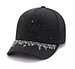 This is a very trendy custom embroidered cap.The forehead is covered with shiny artificial stone, exuding a strong sense of fashion.Fashion caps are not just about style;   they also offer functionality.   They can be adjusted to fit different head sizes,